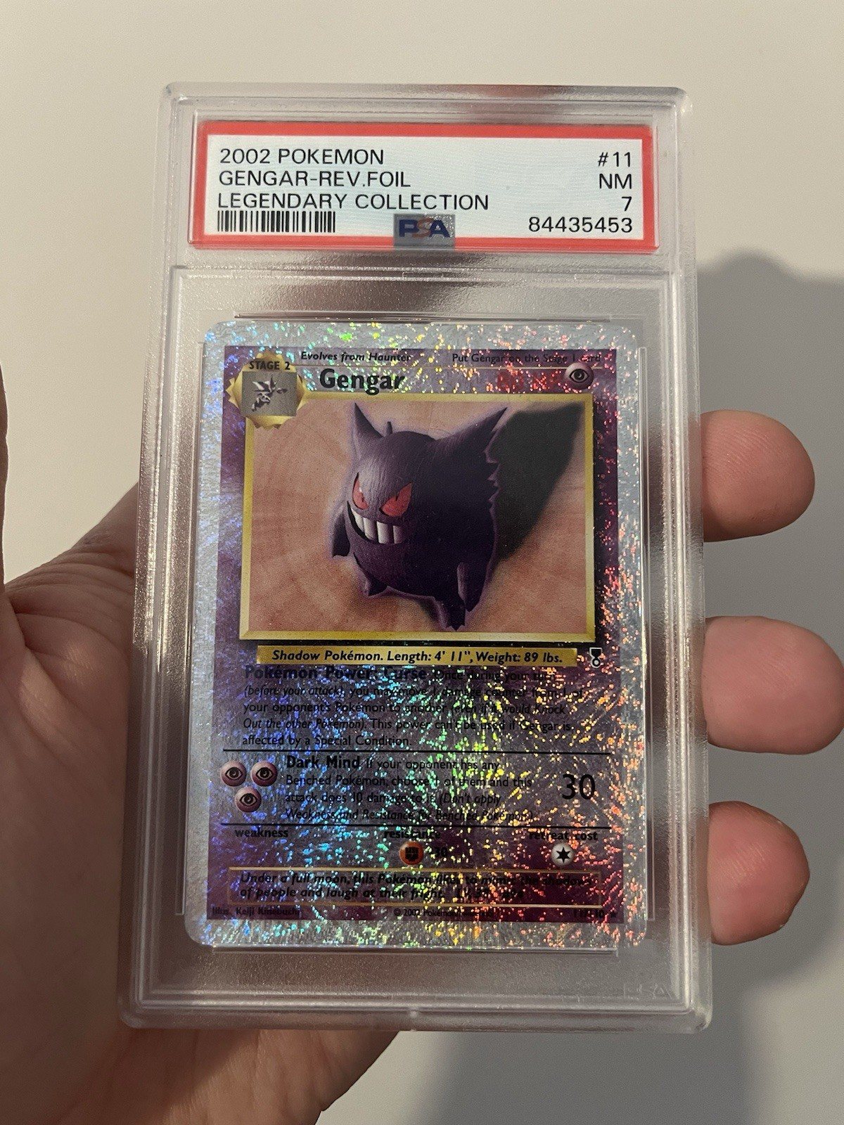 PSA 7 legendary Collection Reverse Foil Gengar 11/110 – Photo 3